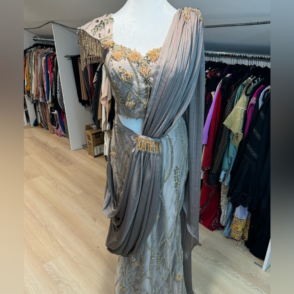 It’s dress with Indian details hand  made I wear it only one time